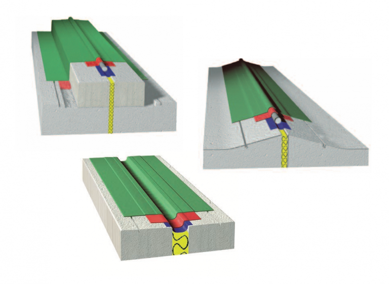 Widopan, movement joint & expansion joint dynamic component, Example use